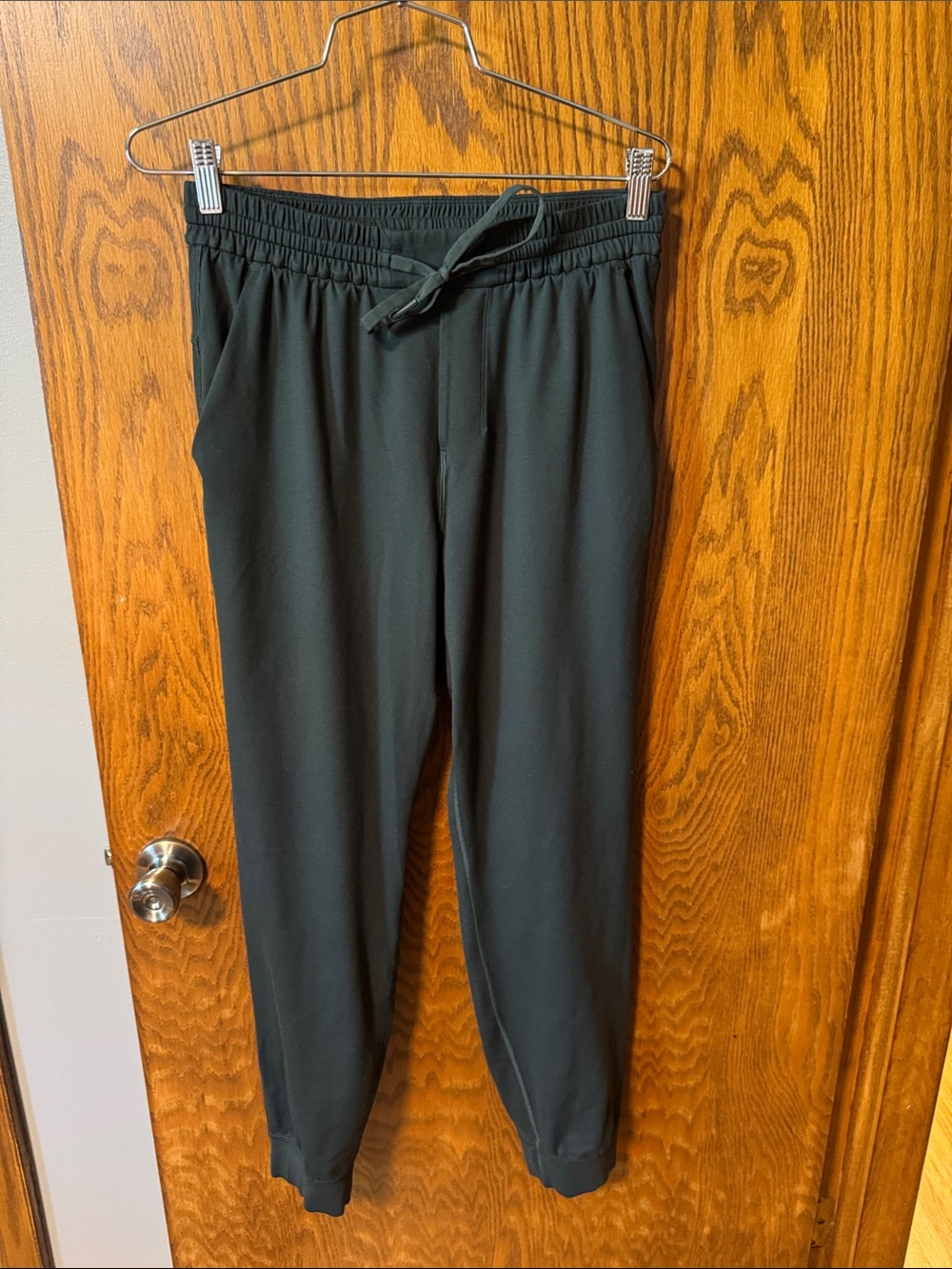 Men's Dark Green Drawstring Jogger Pants